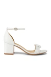 Alexandre Birman Malica 60mm Block Heel Sandals In White