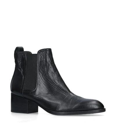 Rag & Bone Walker Leather Chelsea Boots, Black In Black Leather