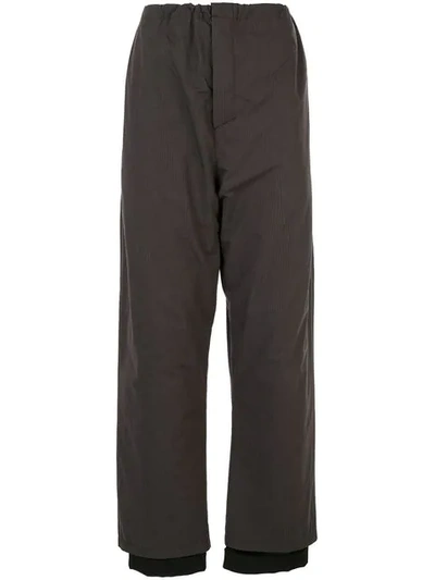 Y/project Tailor Pyjama Trousers In Brown