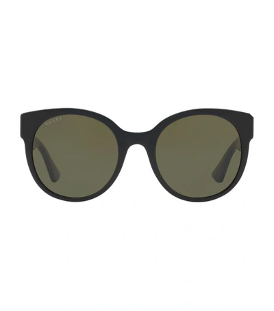 Gucci Round Sunglasses In Black