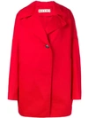 Marni Cotton And Linen Coat In Red