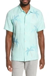 TOMMY BAHAMA SCATTERED PALMS CLASSIC FIT SILK SHIRT,T322008