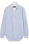 BASSIKE STRIPED COTTON-POPLIN SHIRT