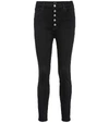J Brand Lillie High Waist Crop Skinny Jeans In Black
