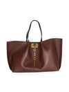 VALENTINO GARAVANI Valentino Garavani Large VLogo Escape Leather Tote