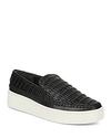 VINCE WOMEN'S STAFFORD WOVEN LEATHER PLATFORM SLIP-ON SNEAKERS,G3477L1