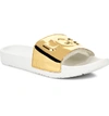 Ugg Women's Royale Graphic Metallic Pool Slides In Gold
