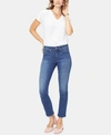 Nydj Sheri Slim Ankle Cuffed Jeans In Bluewell In Rego