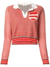 FENDI KNITTED POLO TOP
