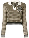 FENDI KNITTED POLO TOP