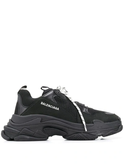 Balenciaga Triple S Sneakers In Black