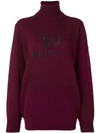 BALENCIAGA EMBROIDERED LOGO JUMPER