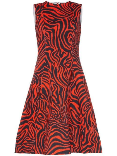 Calvin Klein 205w39nyc Sleeveless Printed Midi-dress - 红色 In Red