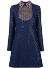 VALENTINO VALENTINO SEQUINNED POLKA DOT DRESS - 蓝色