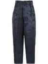 UMA WANG UMA WANG JACQUARD TAILORED TROUSERS - 蓝色