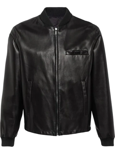 Prada Reversible Nappa Leather Bomber Jacket - 黑色 In Black