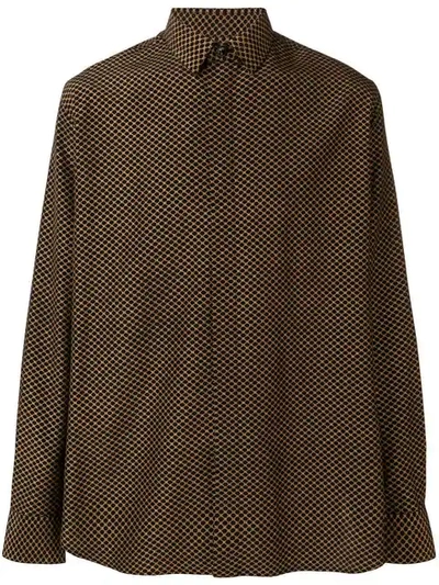 Saint Laurent Polka Dot Shirt - 棕色 In Brown