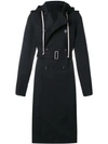 RICK OWENS HOODED TRENCH COAT