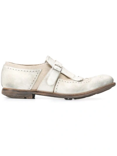 Church's Shanghai Monk Shoes In F0xzi Dirty White+ecru