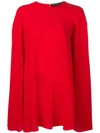 ETRO ETRO SHORT CAPE DRESS - 红色
