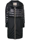 HERNO QUILTED PANEL COAT