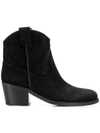 VIA ROMA 15 VIA ROMA 15 MID-HEEL ANKLE BOOTS - 黑色