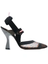 FENDI FENDI COLIBRÌ SLINGBACK PUMPS - BLACK