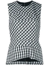 NARCISO RODRIGUEZ GINGHAM TOP