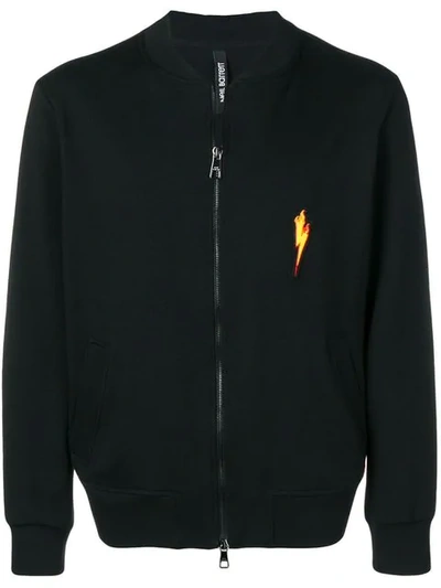 Neil Barrett Flaming Bolt Sweatshirt - 黑色 In Black