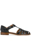Church's Kelsey Woven Leather Sandals In Black