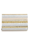 Kurt Geiger Party Envelope Clutch In Multicolor Pvc In Nude
