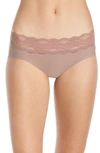 B.tempt'd By Wacoal B.bare Hipster Panties In Antler