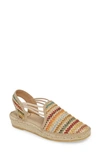 Toni Pons Tania Espadrille Wedge In Multi Fabric