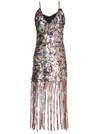 Marco De Vincenzo Sequin Embellished Dress In Multicolor