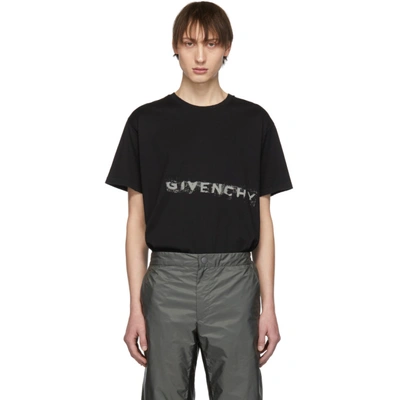 Givenchy Graffiti Logo T-shirt In Black