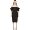 ALEXA CHUNG ALEXACHUNG BLACK PUFF SLEEVE DRESS