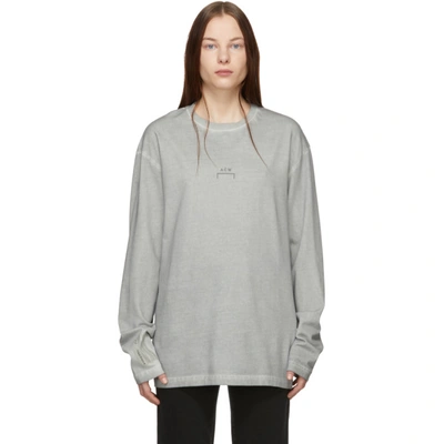 A-cold-wall* Grey Bracket Long Sleeve T-shirt In C444 Pale G