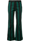 N°21 STRIPED CROPPED TROUSERS
