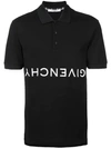 GIVENCHY EMBROIDERED UPSIDE DOWN LOGO POLO SHIRT