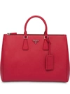 Prada Saffiano Leather Briefcase In Red