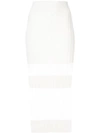 DION LEE OPACITY PLEATED SKIRT