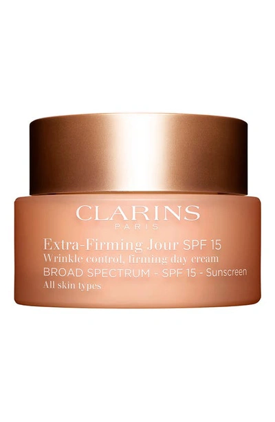 Clarins 1.7 Oz. Extra-firming Wrinkle Control Firming Day Cream Broad Spectrum Spf 15 - All Skin Types In No Colour