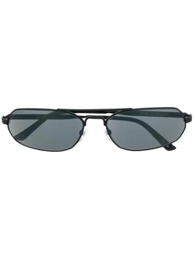 Balenciaga Agent Oval-frame Sunglasses In Black