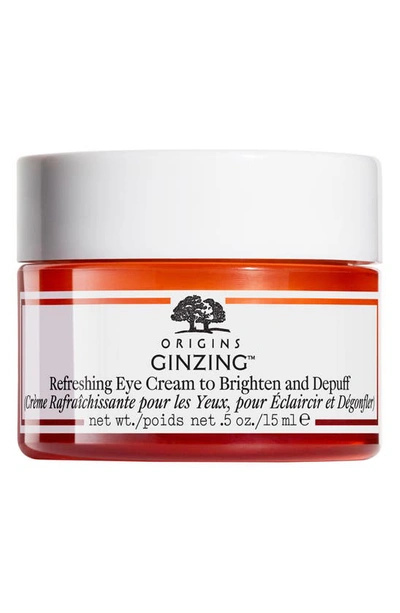 Origins Ginzing&trade; Refreshing Eye Cream To Brighten And Depuff 0.5 oz/ 15 ml In White