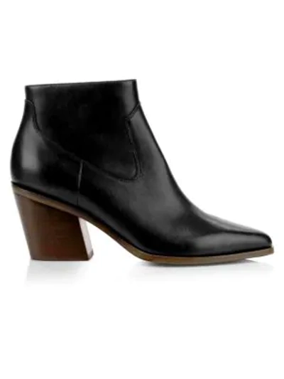Rag & Bone Women's Razor Leather Ankle Boots In Black