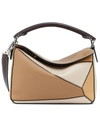 LOEWE PUZZLE SMALL LEATHER SHOULDER BAG,P00364844