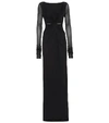 RICK OWENS LILIES COTTON-BLEND JERSEY GOWN,P00356050