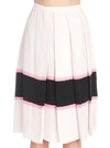 MARNI MARNI PLEATED STRIPE SKIRT