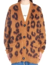 MIU MIU MIU MIU ANIMAL MOHAIR CARDIGAN