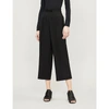 HAIDER ACKERMANN WIDE-LEG CROPPED WOOL TROUSERS